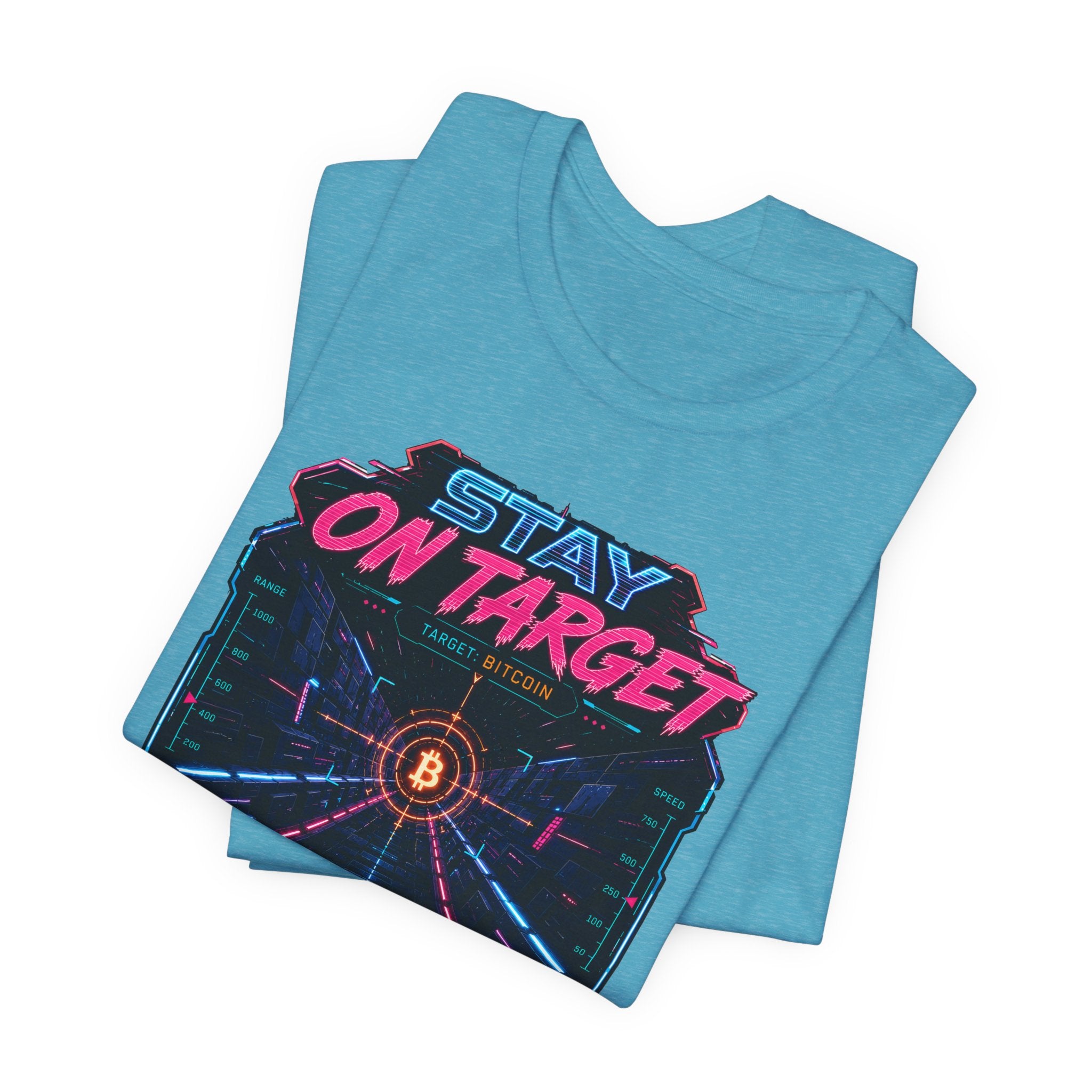 Stay On Target Bitcoin Graphic Tee | Bella Canvas 3001