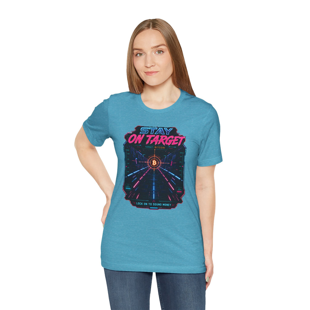 Stay On Target Bitcoin Graphic Tee | Bella Canvas 3001