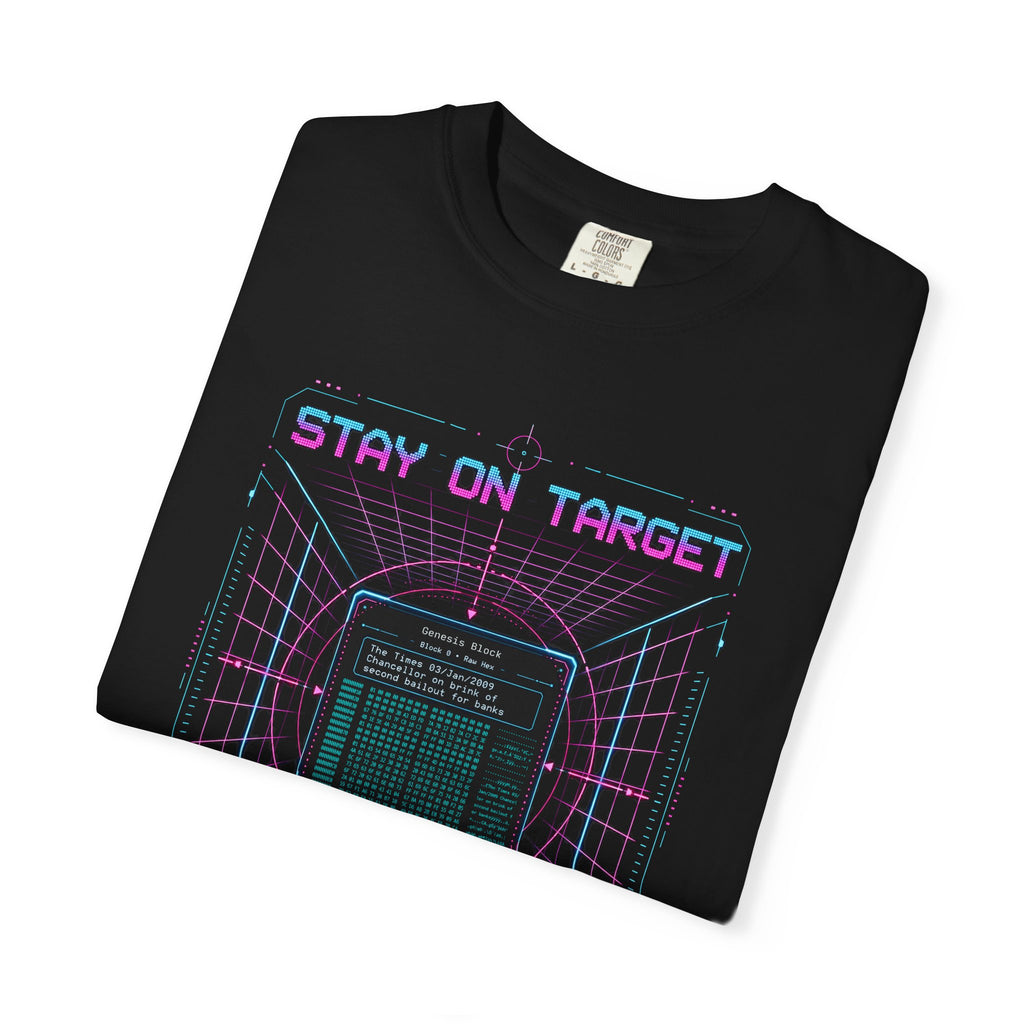 Incognito Genesis Block Heavyweight Tee | Retro 80s Cypherpunk T-shirt | Stay on Target | Comfort Colors 1717