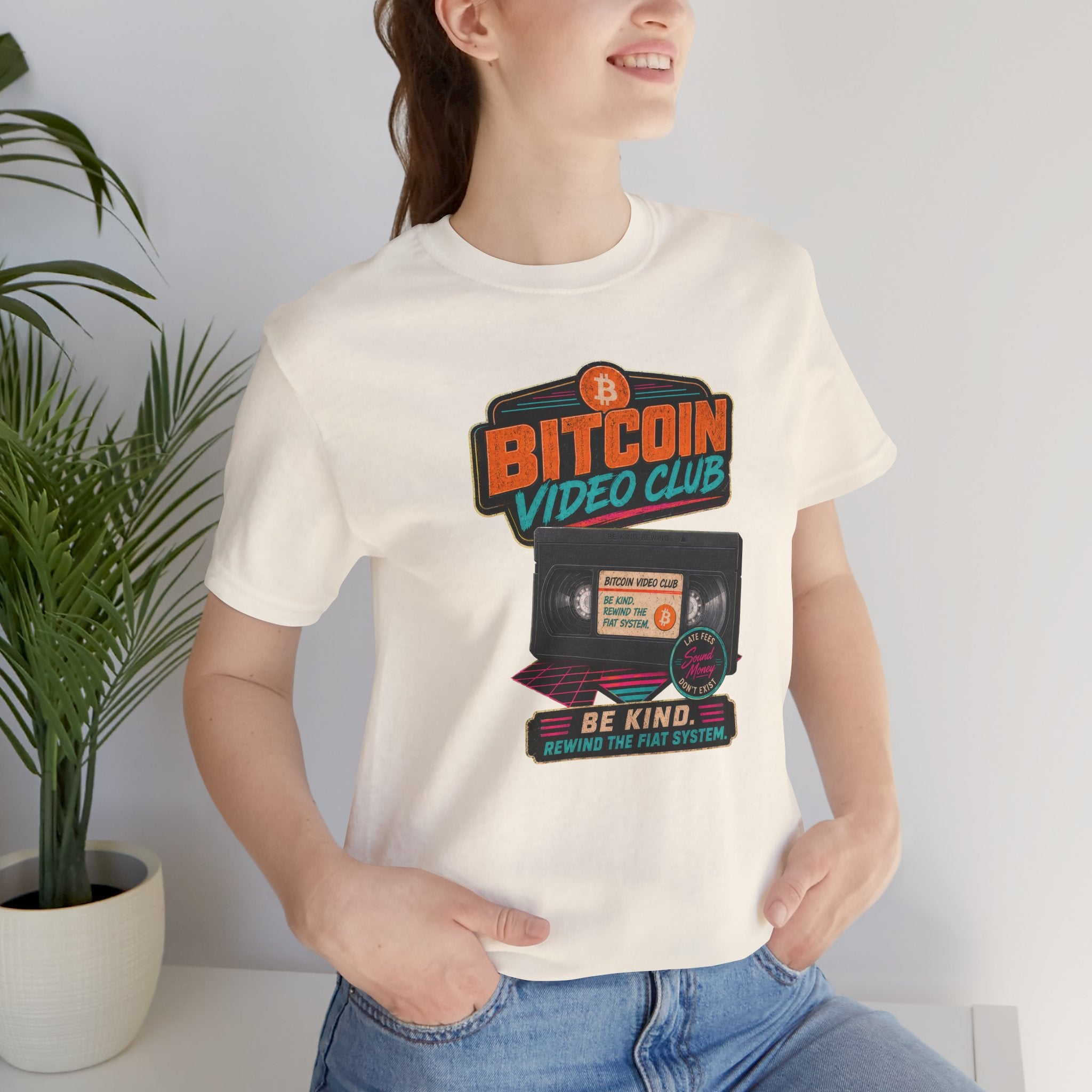 Bitcoin Video Club Tee | Be Kind Retro VHS | Bella Canvas 3001