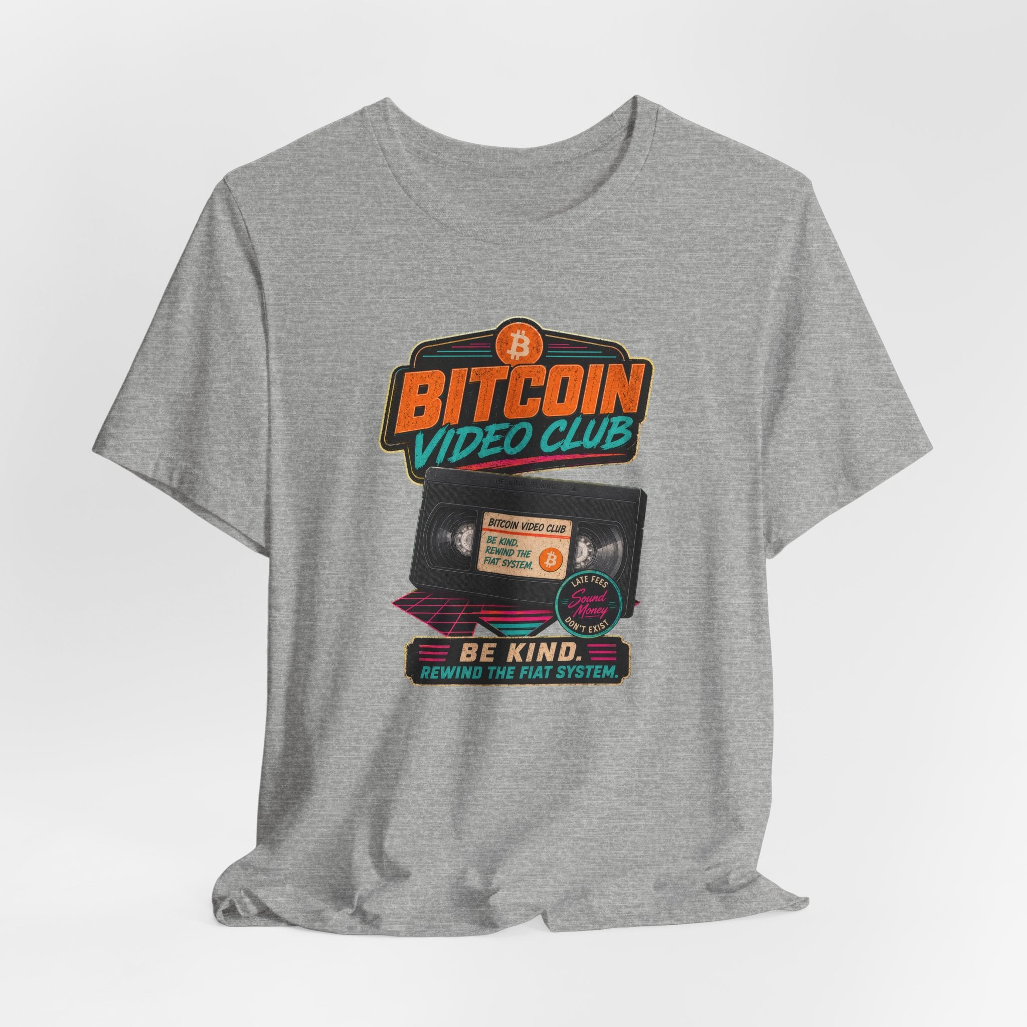 Bitcoin Video Club Tee | Be Kind Retro VHS | Bella Canvas 3001