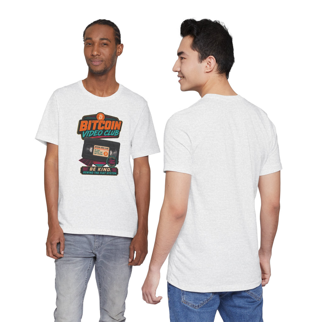 Bitcoin Video Club Tee | Be Kind Retro VHS | Bella Canvas 3001
