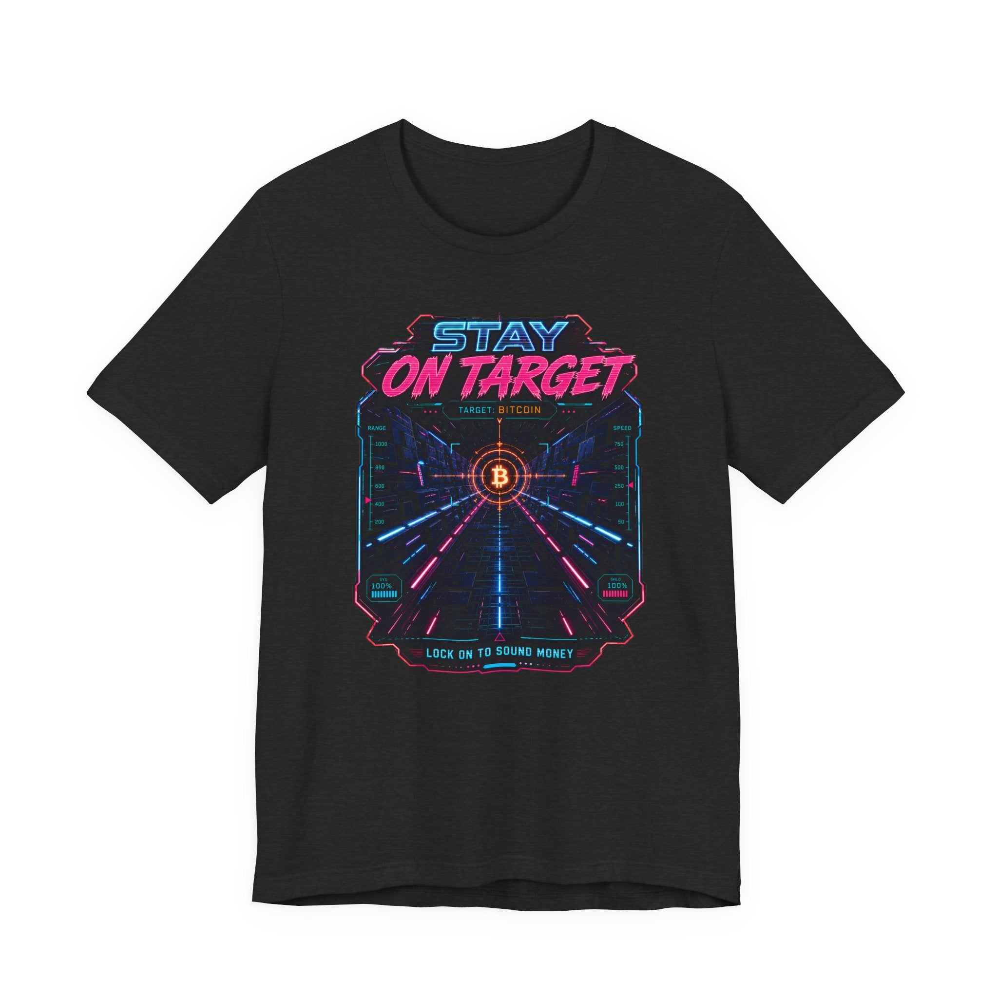 Stay On Target Bitcoin Graphic Tee | Bella Canvas 3001