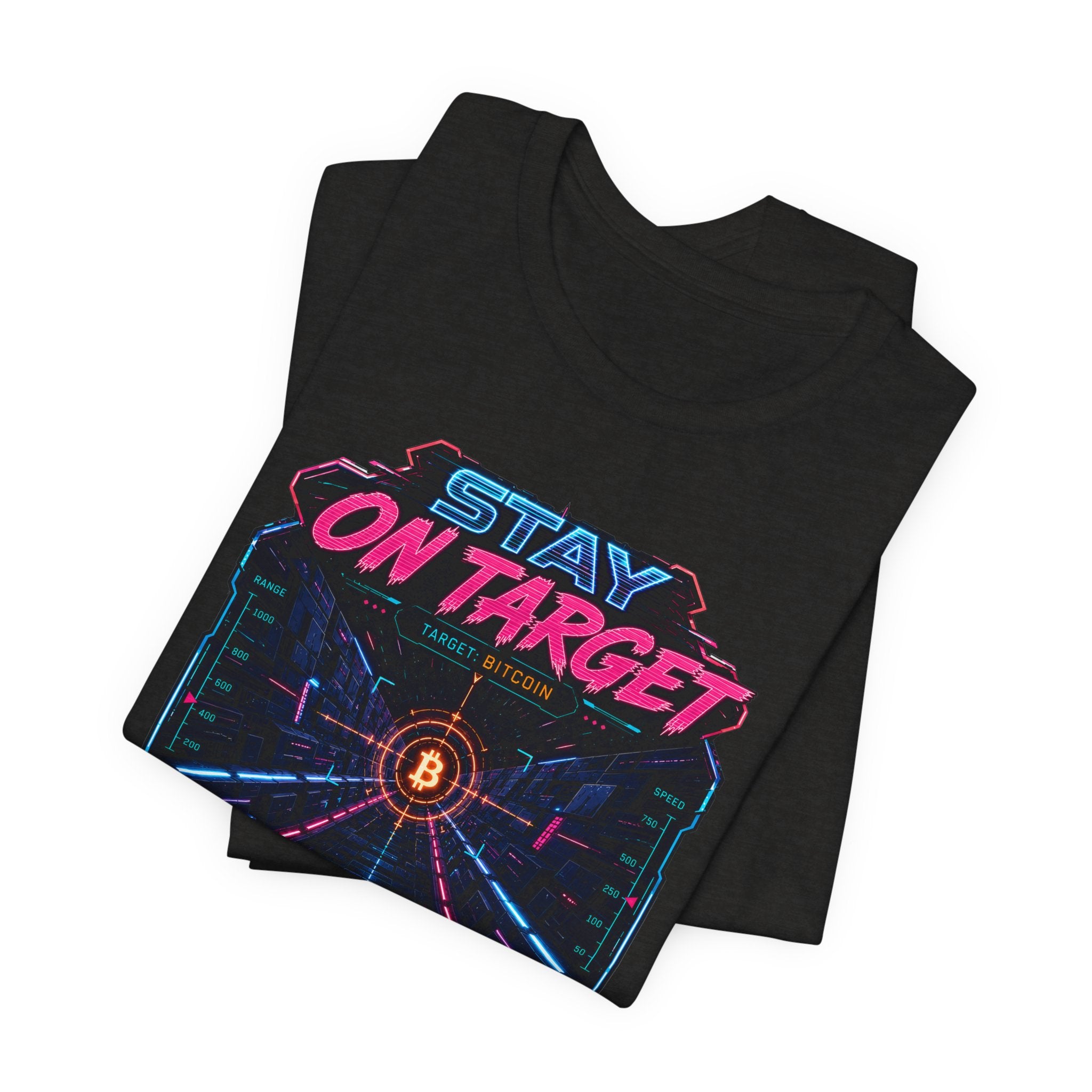 Stay On Target Bitcoin Graphic Tee | Bella Canvas 3001