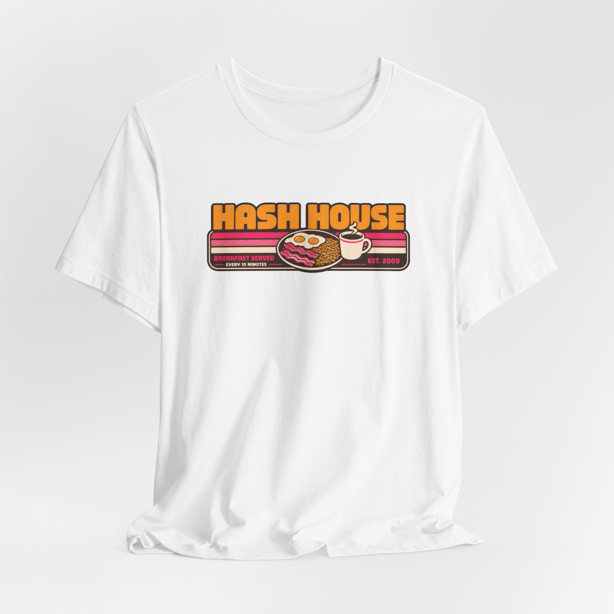 Incognito Hash House Retro Diner Tee | Breakfast Vintage Cafe Shirt | Bella Canvas 3001