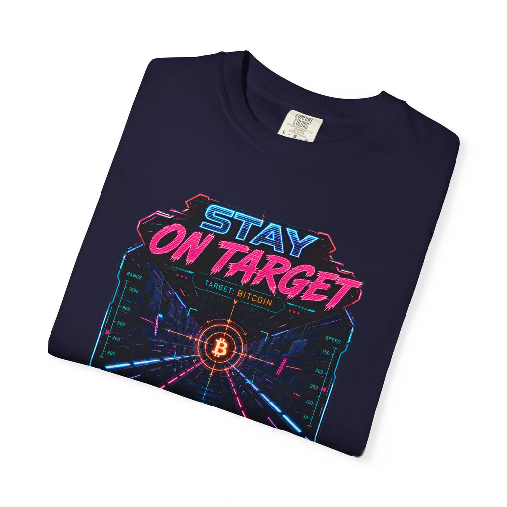 Stay On Target Bitcoin Heavyweight Graphic Tee | Comfort Colors 1717