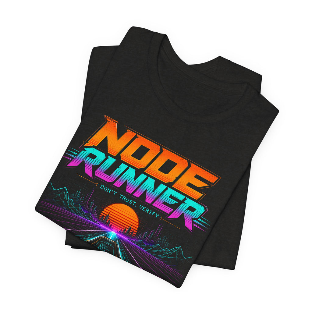 Node Runner Retro Cyberpunk T-Shirt | Bella Canvas 3001