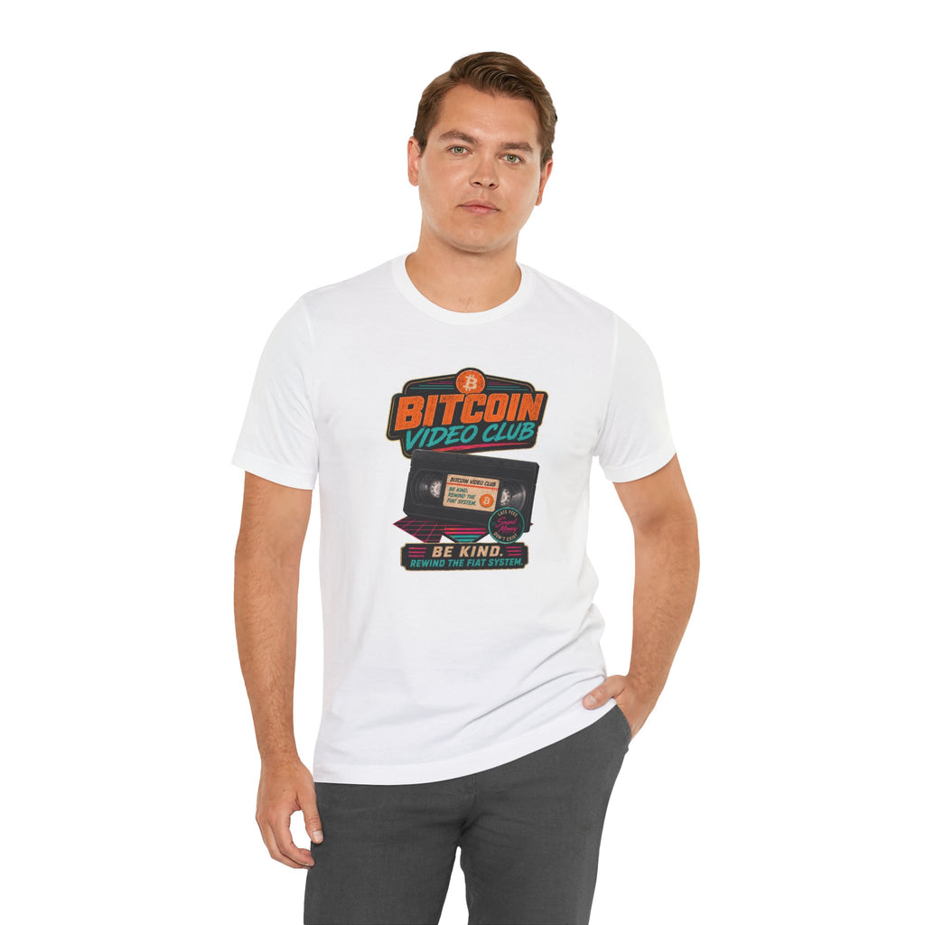 Bitcoin Video Club Tee | Be Kind Rewind Retro VHS | Bella Canvas 3001