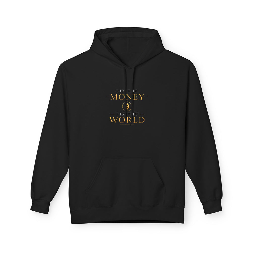 Fix the Money Fix the World Bitcoin Hoodie | Gildan SF500