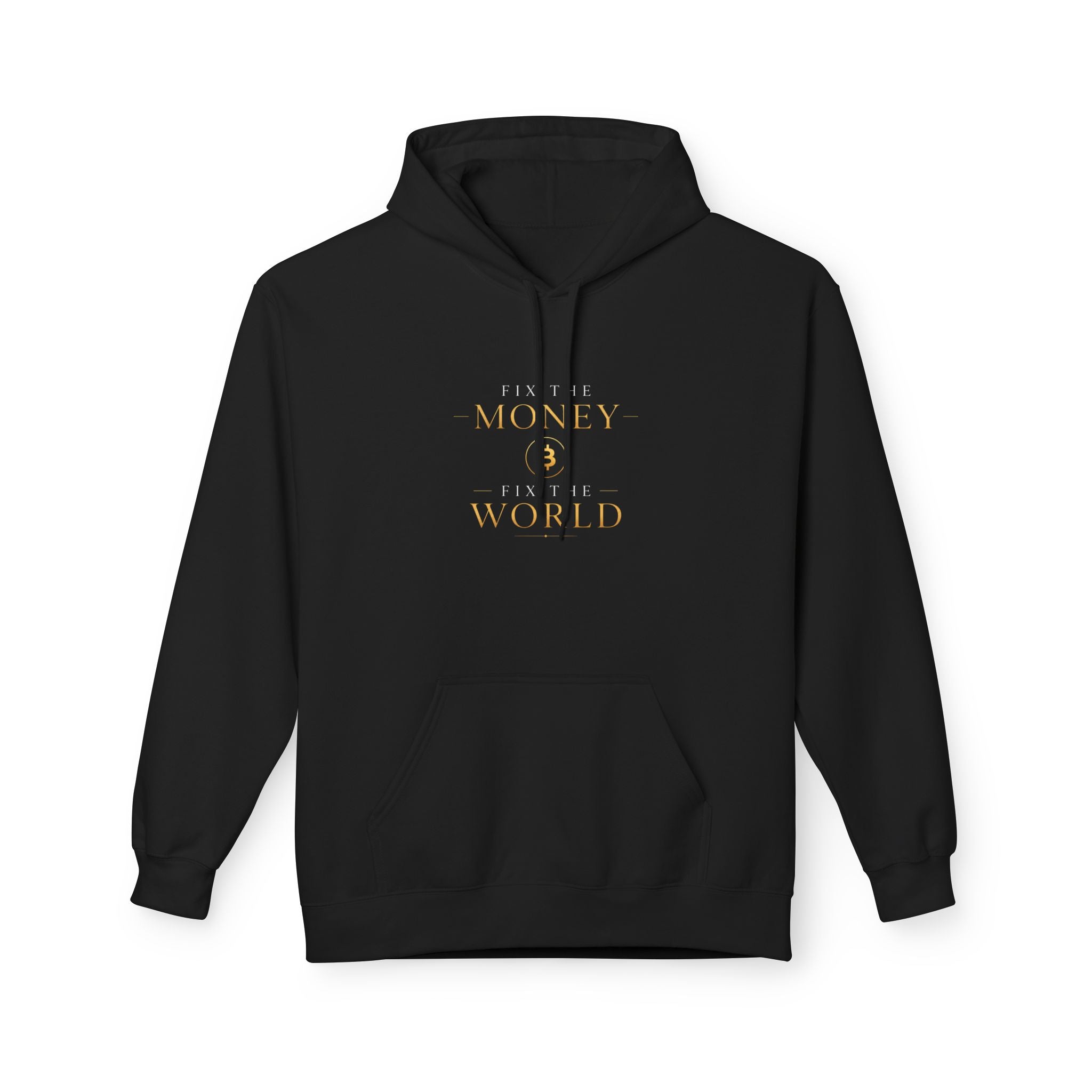Fix the Money Fix the World Bitcoin Hoodie | Gildan SF500