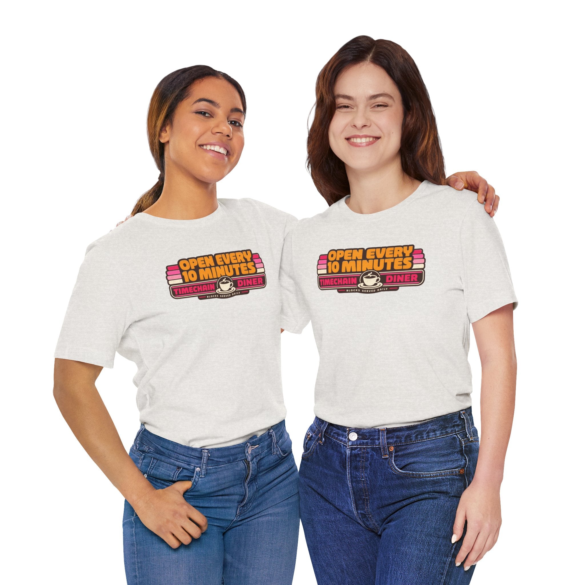 Incognito Open Every 10 Minutes Timechain Diner Tee | Retro Coffee T-Shirt | Bella Canvas 3001