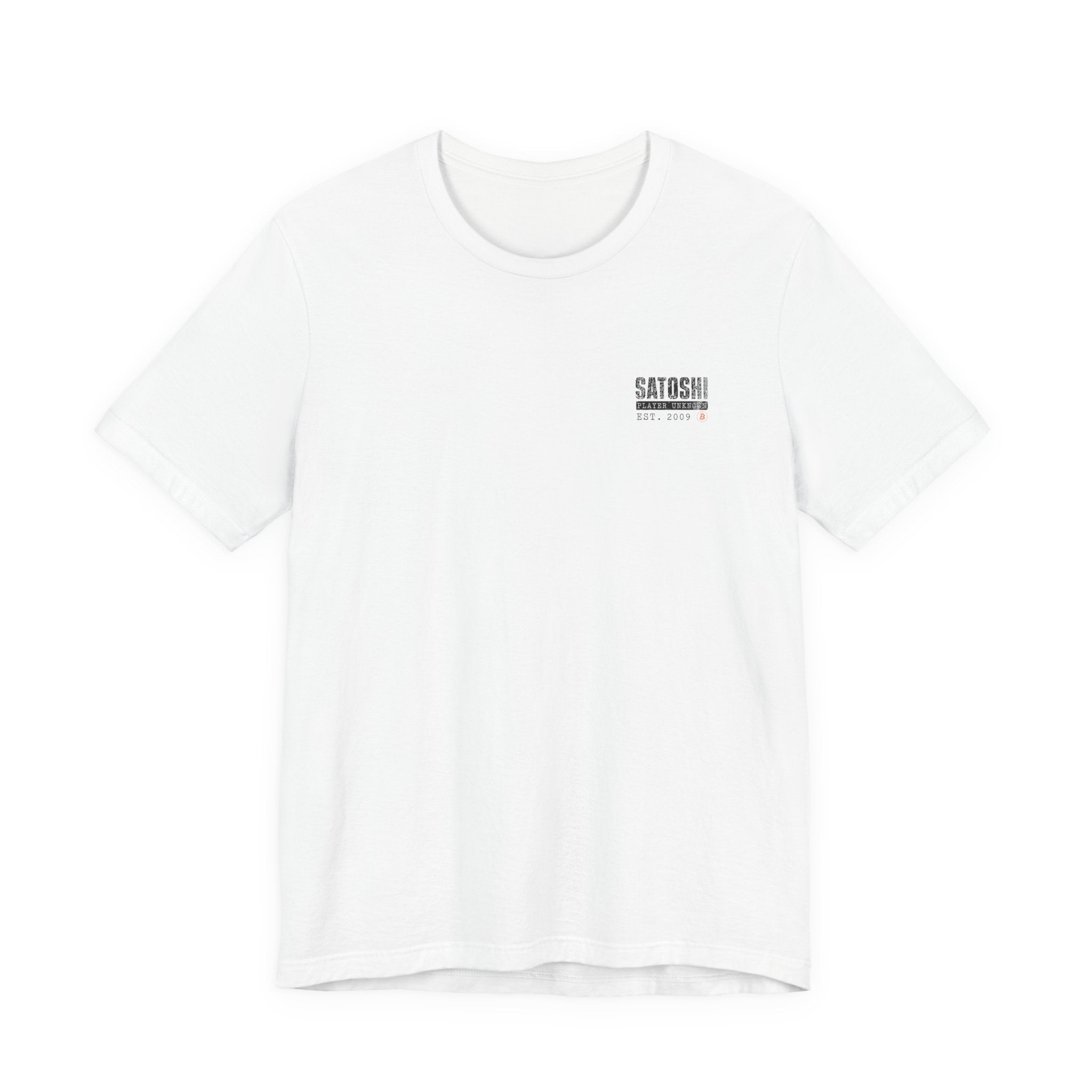 Satoshi Nakamoto Shirt | Player Unknown Bitcoin Tee | Don't Trust Verify Band T-shirt | Bella Canvas 3001