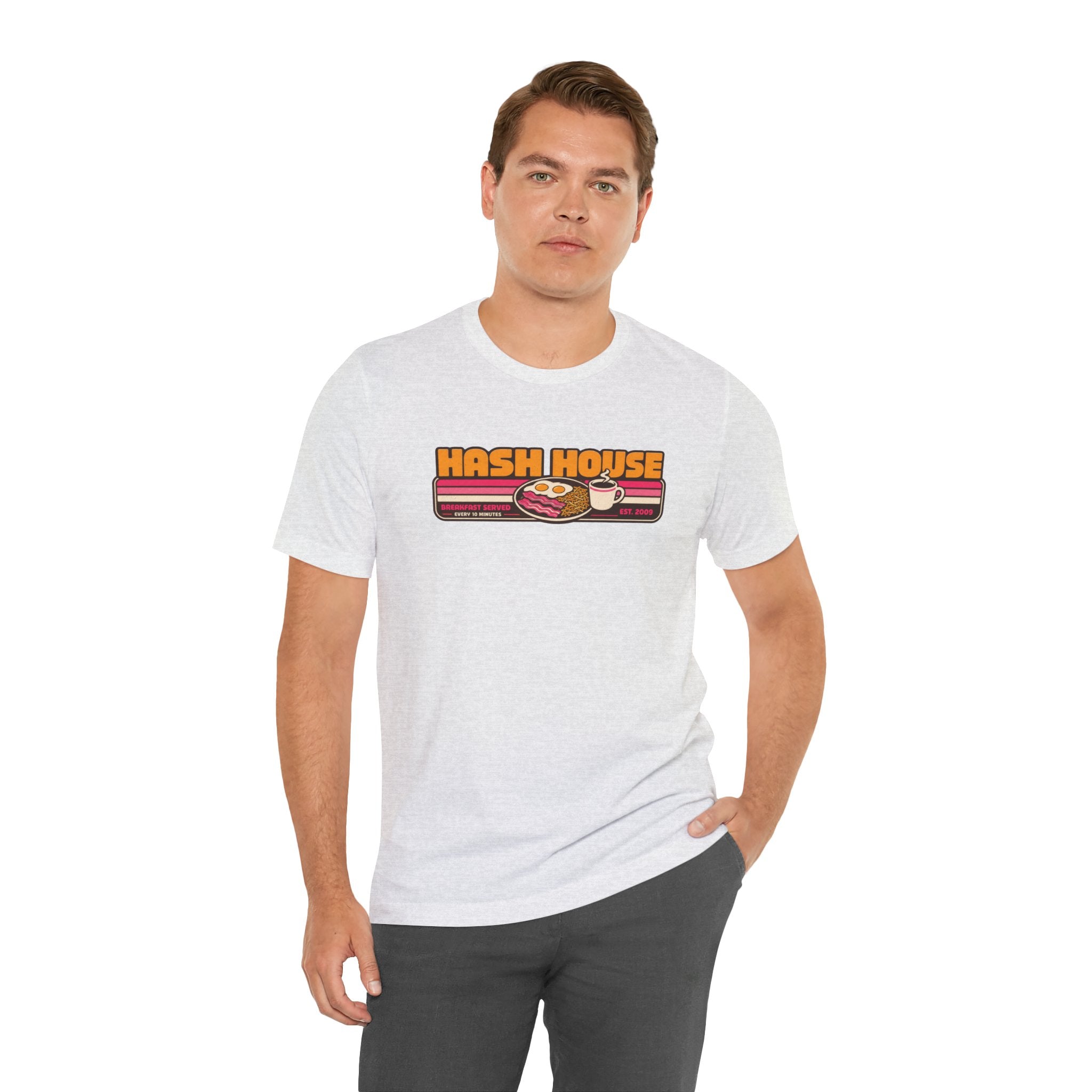 Incognito Hash House Retro Diner Tee | Breakfast Vintage Cafe Shirt | Bella Canvas 3001