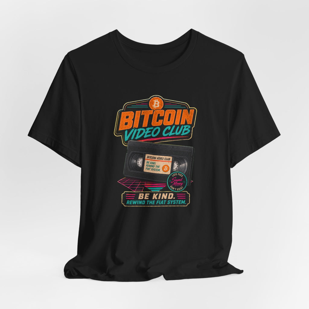 Bitcoin Video Club Tee | Be Kind Rewind Retro VHS | Bella Canvas 3001