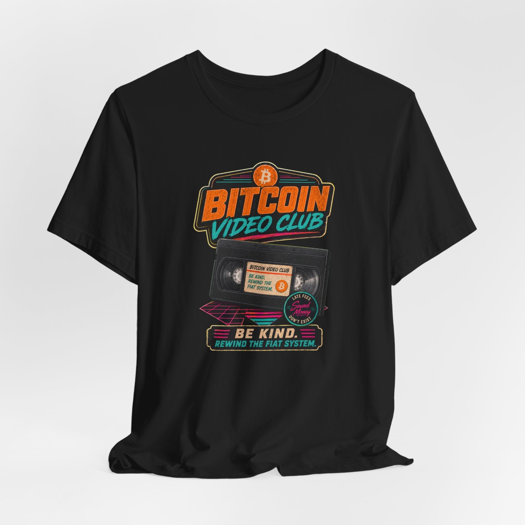 Bitcoin Video Club Tee | Be Kind Rewind Retro VHS | Bella Canvas 3001