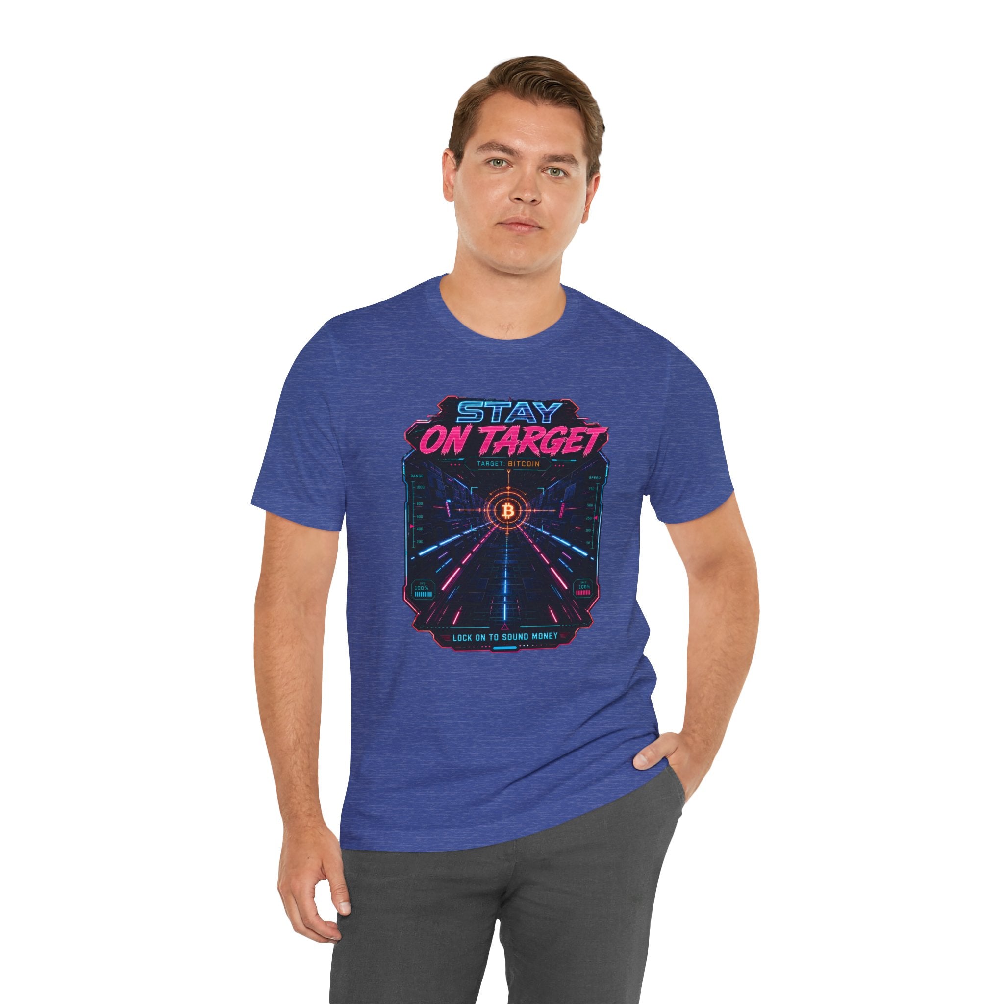Stay On Target Bitcoin Graphic Tee | Bella Canvas 3001