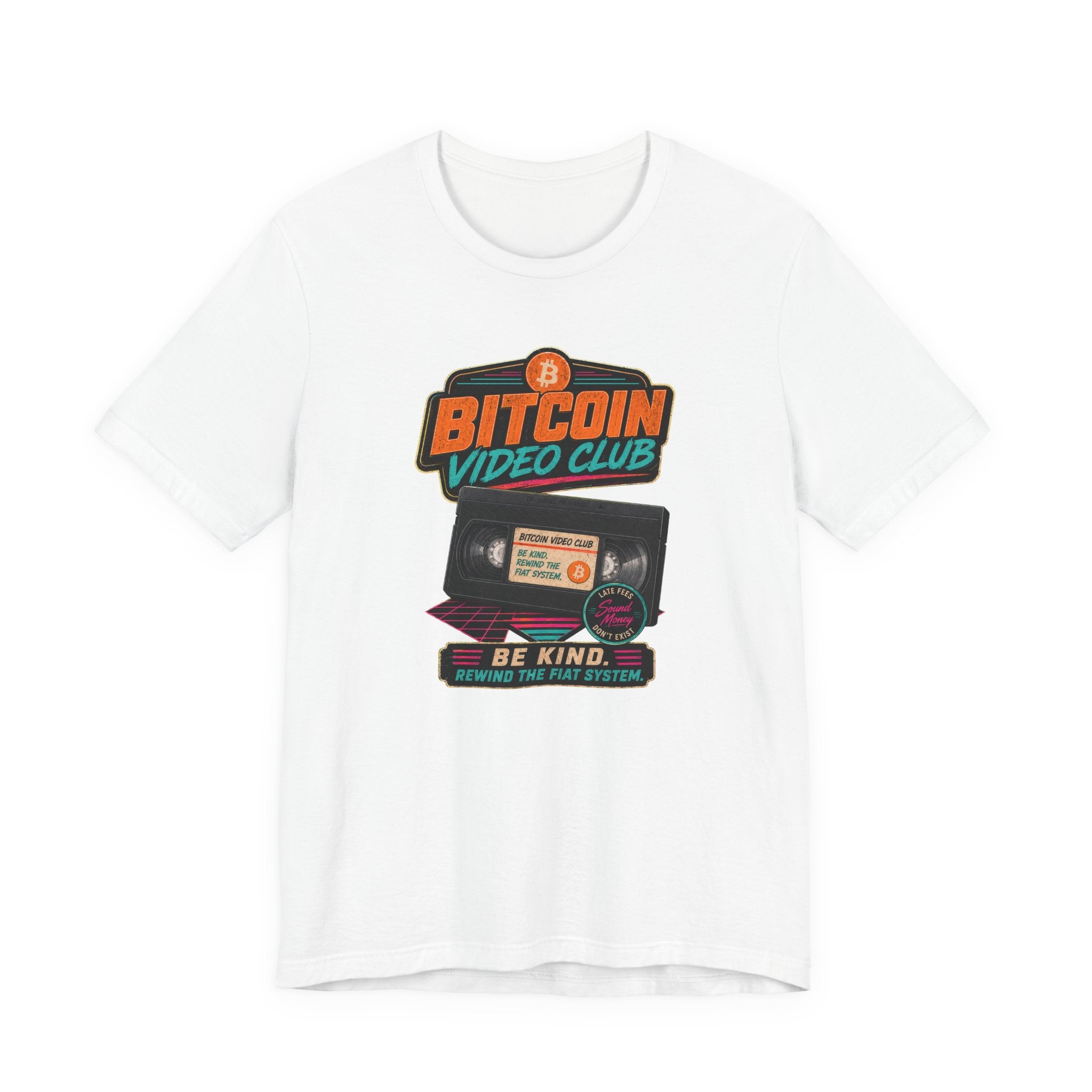 Bitcoin Video Club Tee | Be Kind Rewind Retro VHS | Bella Canvas 3001