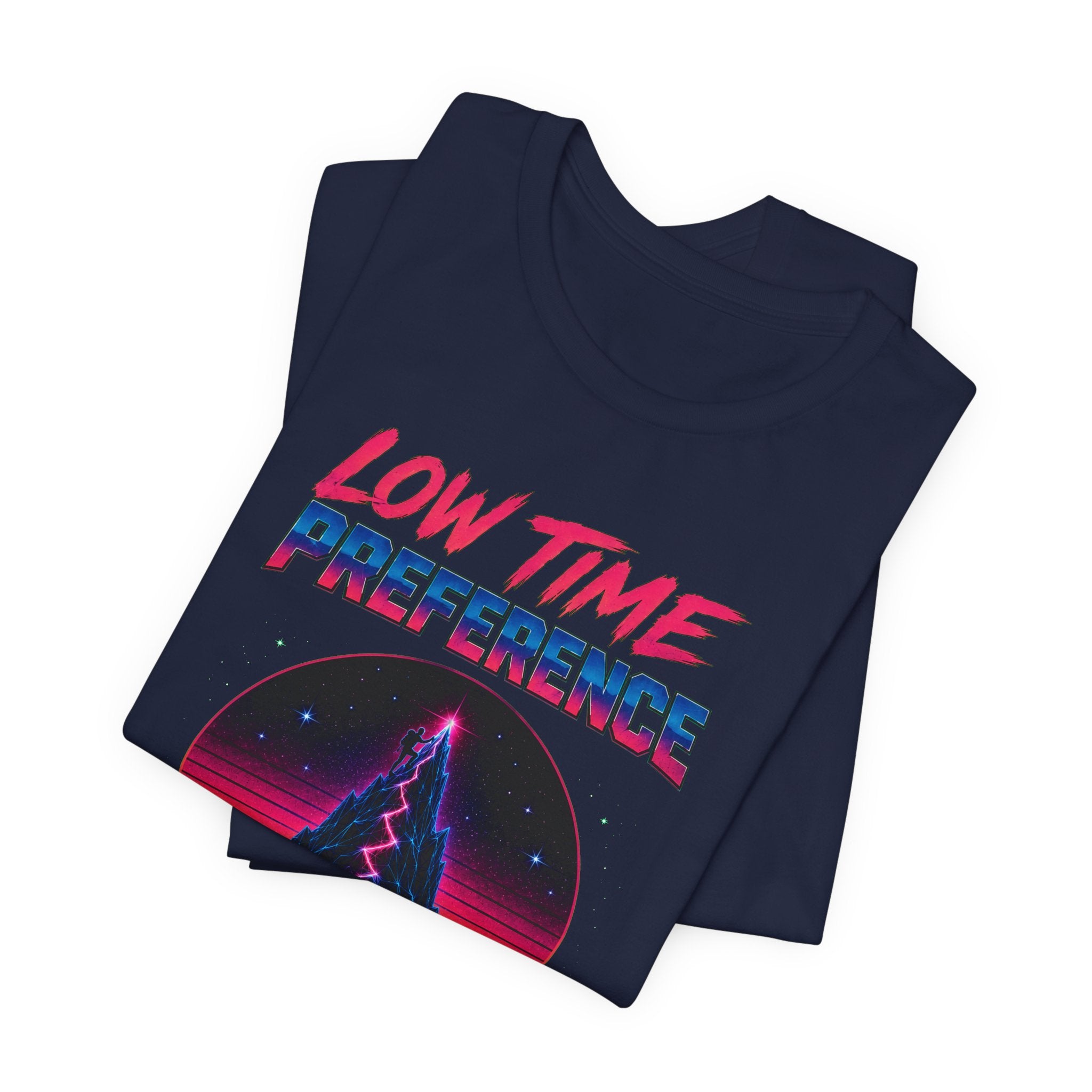 Incognito Low Time Preference Retro Synthwave Mountain T-Shirt | Bella Canvas 3001