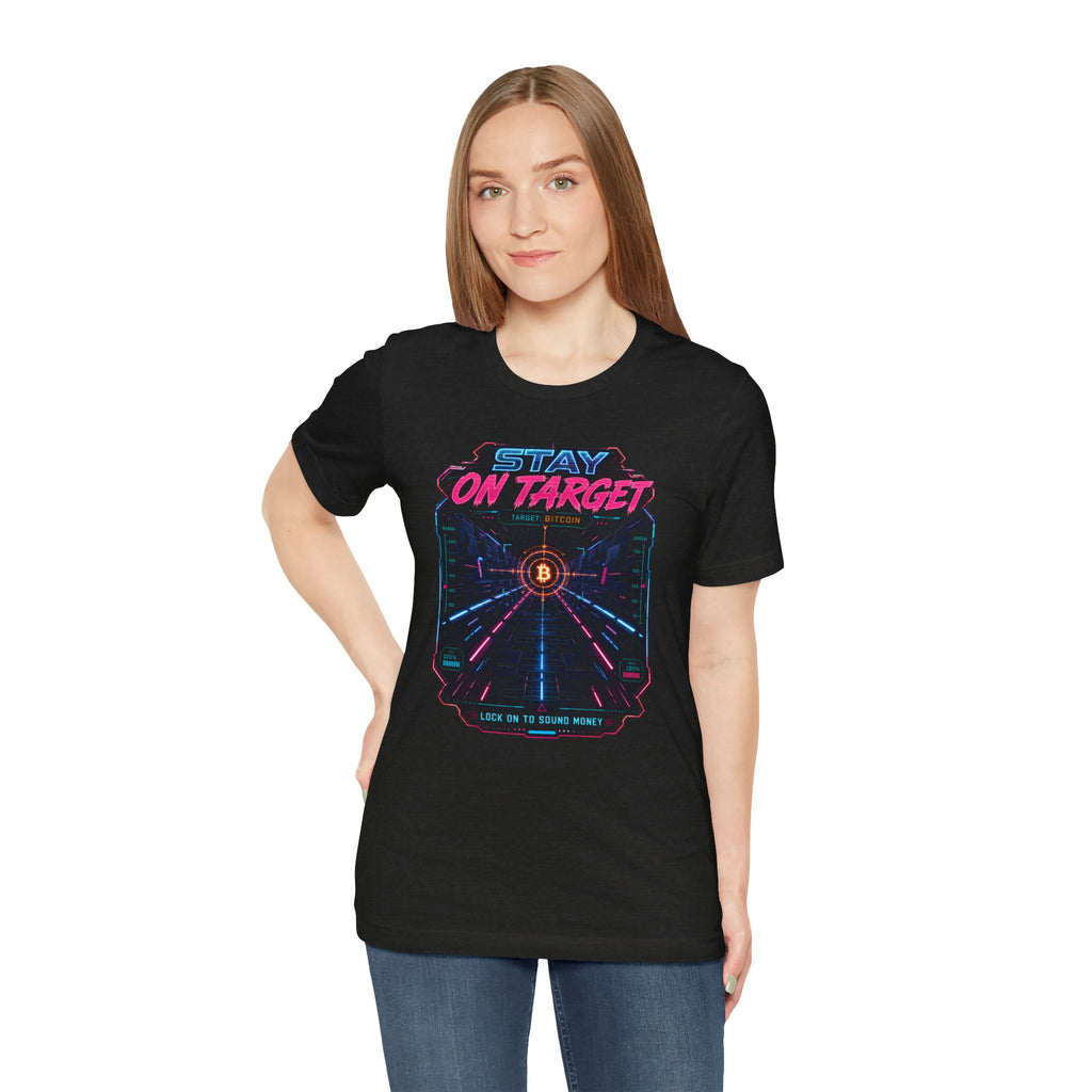 Stay On Target Bitcoin Graphic Tee | Bella Canvas 3001