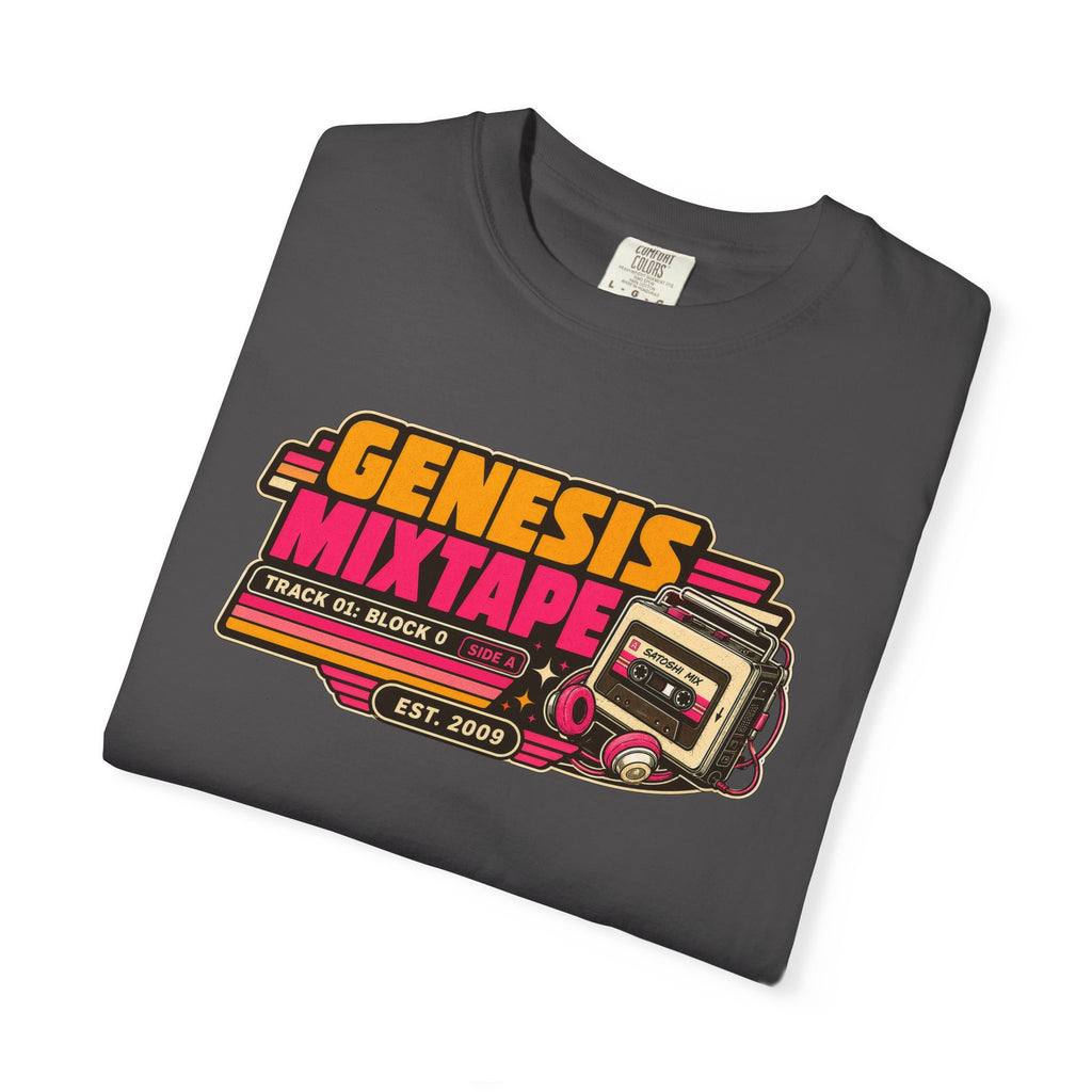 Incognito Heavyweight Genesis Mixtape Retro Cassette T-Shirt | Vintage Music Tee | Comfort Colors 1717