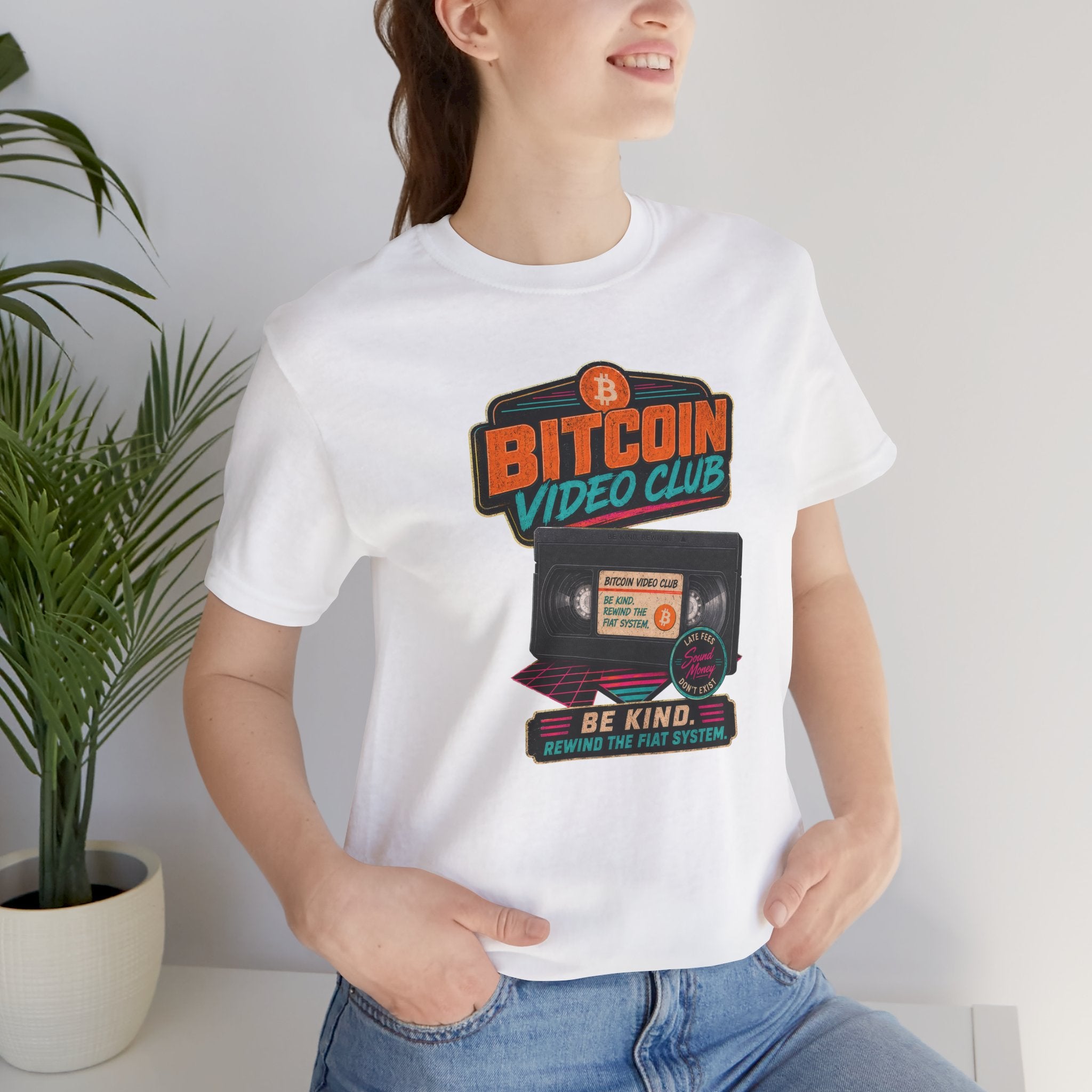 Bitcoin Video Club Tee | Be Kind Retro VHS | Bella Canvas 3001