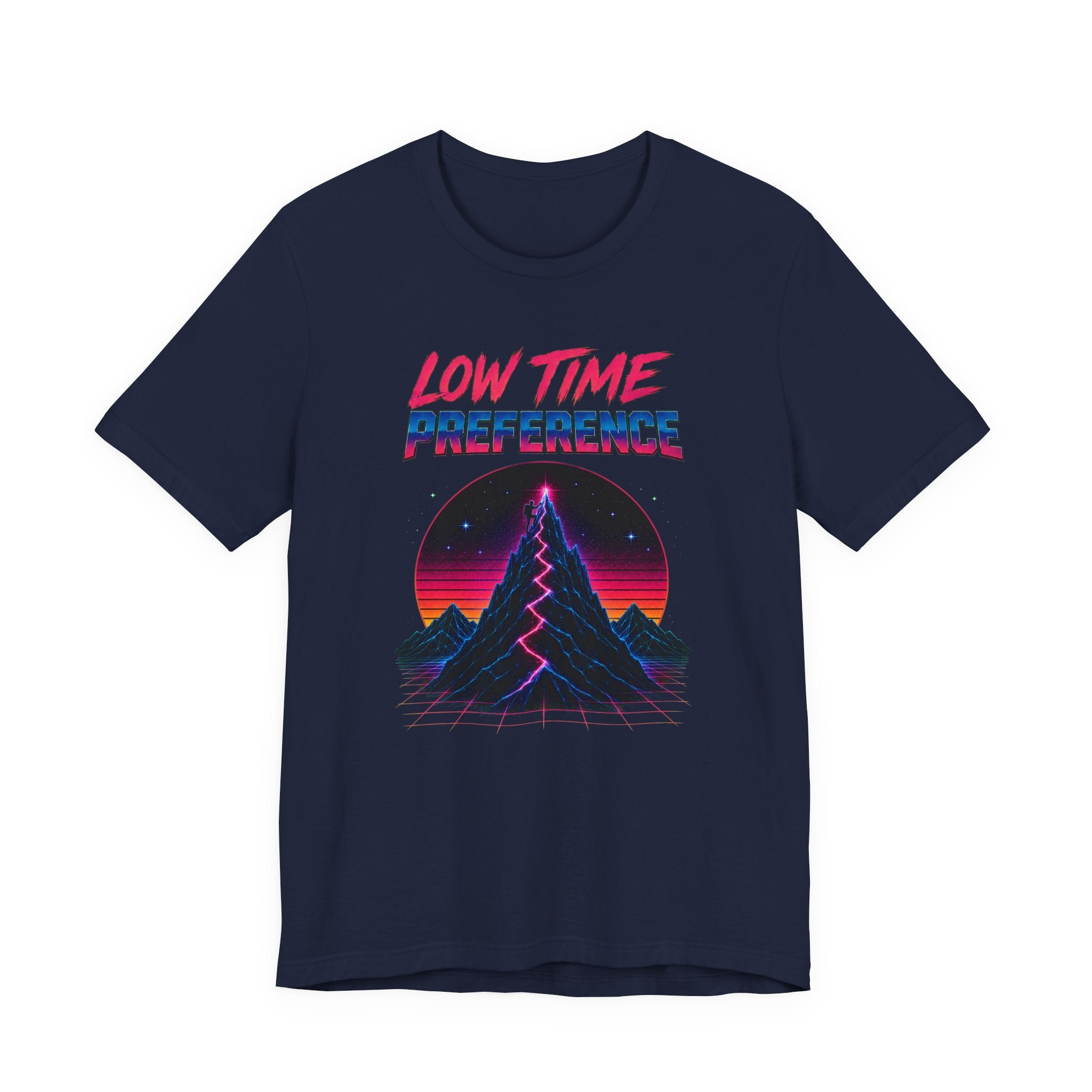 Incognito Low Time Preference Retro Synthwave Mountain T-Shirt | Bella Canvas 3001