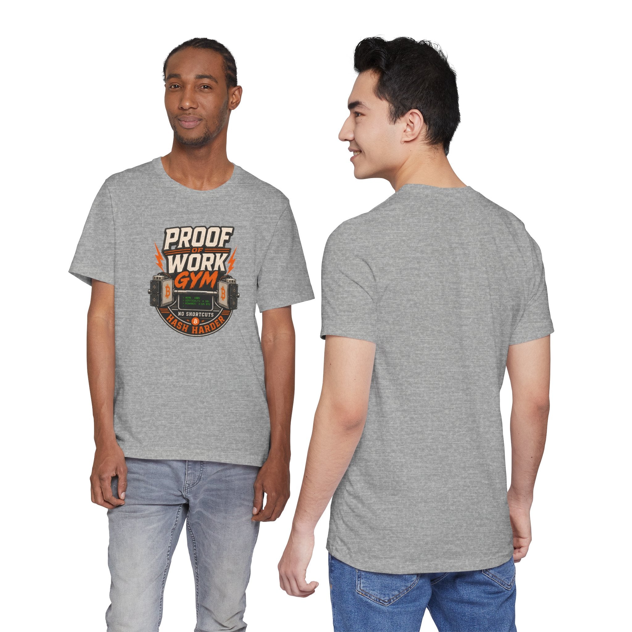 Proof of Work Bitcoin Mining Gym Tee | Bella Canvas 3001