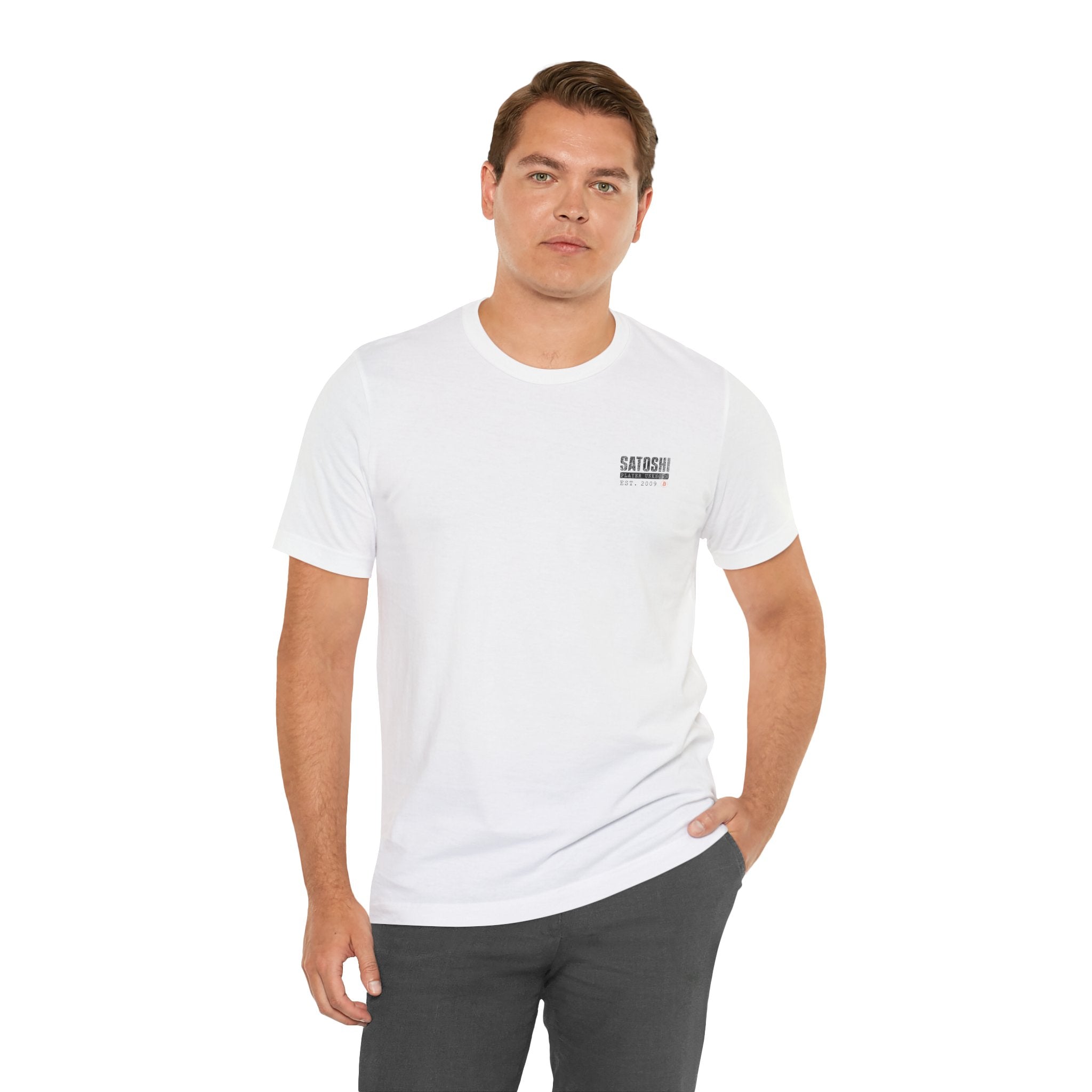 Satoshi Nakamoto Shirt | Player Unknown Bitcoin Tee | Don't Trust Verify Band T-shirt | Bella Canvas 3001