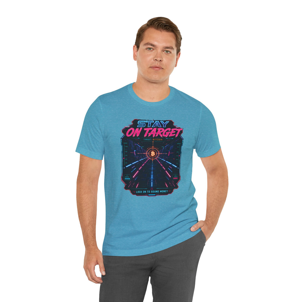 Stay On Target Bitcoin Graphic Tee | Bella Canvas 3001