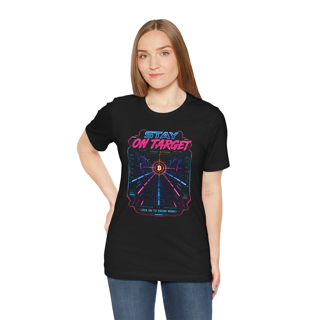 Stay On Target Bitcoin Graphic Tee | Bella Canvas 3001