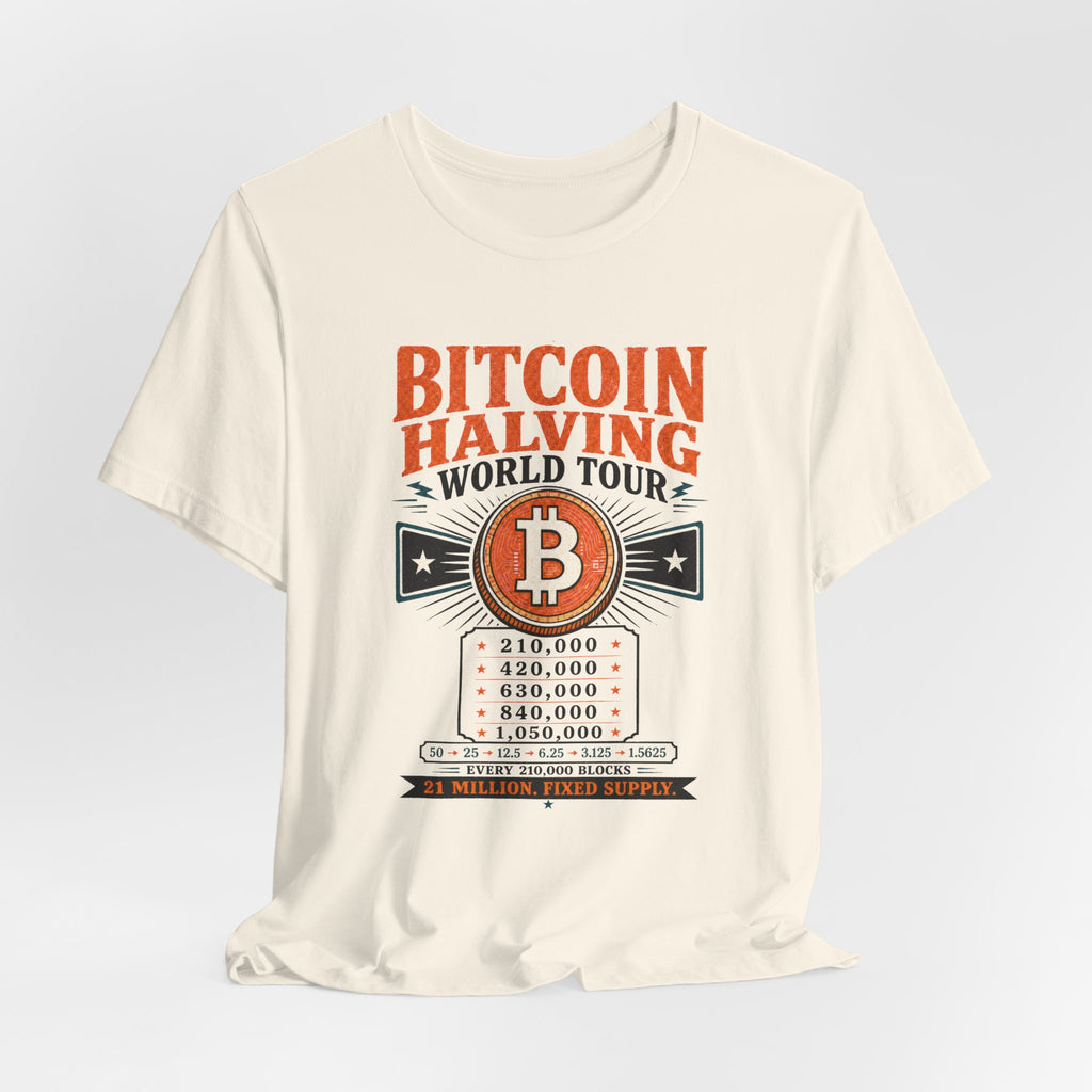 Bitcoin Halving World Tour Tee | Bella Canvas 3001