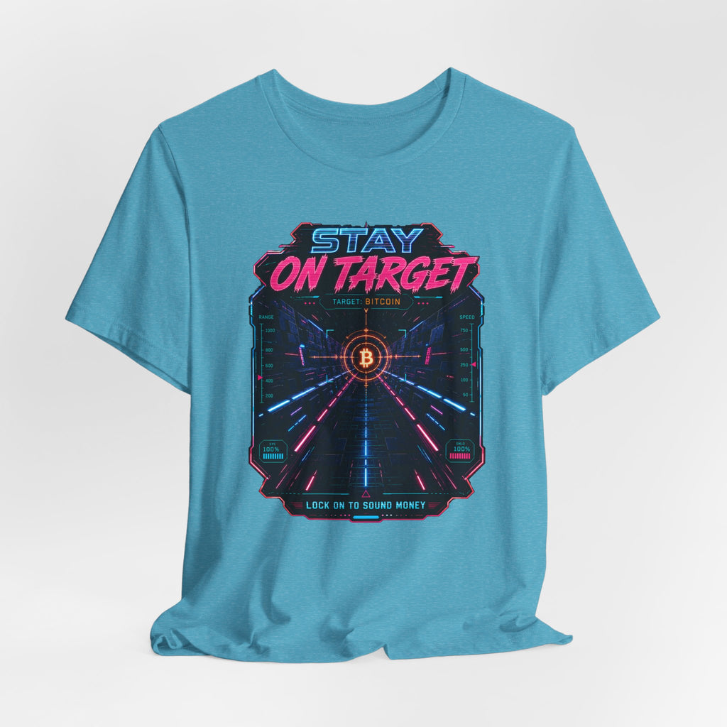 Stay On Target Bitcoin Graphic Tee | Bella Canvas 3001