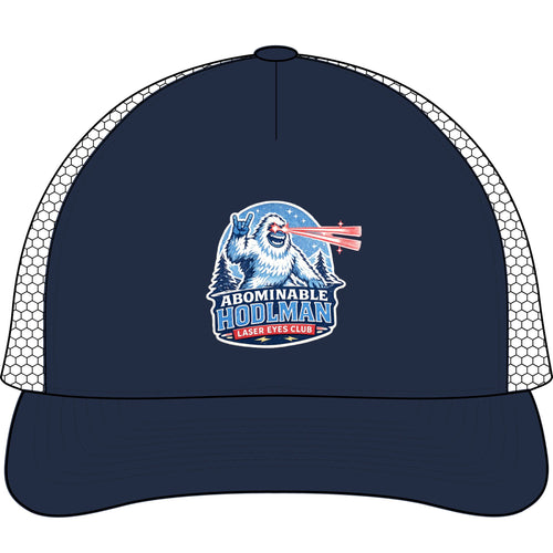 Abominable Hodlman Laser Eyes Club Trucker Cap