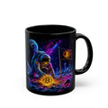 Bitcoin Astronaut Mug | Black Ceramic Coffee Cup