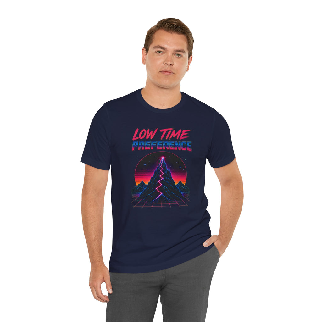 Incognito Low Time Preference Retro Synthwave Mountain T-Shirt | Bella Canvas 3001