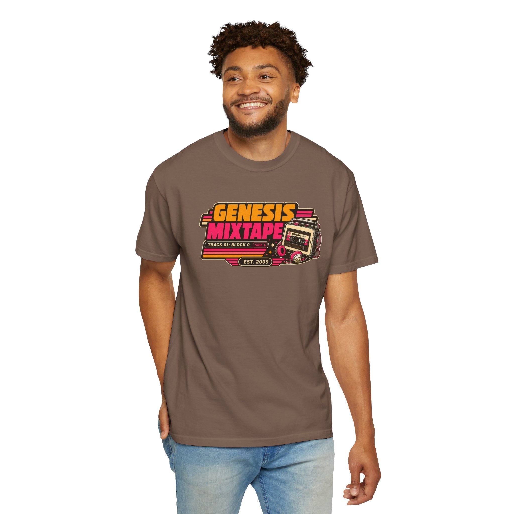 Incognito Heavyweight Genesis Mixtape Retro Cassette T-Shirt | Vintage Music Tee | Comfort Colors 1717