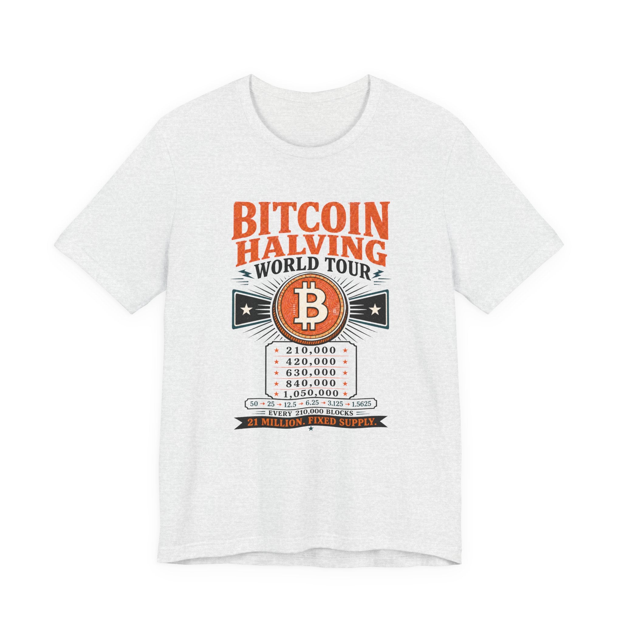 Bitcoin Halving World Tour Tee | Bella Canvas 3001