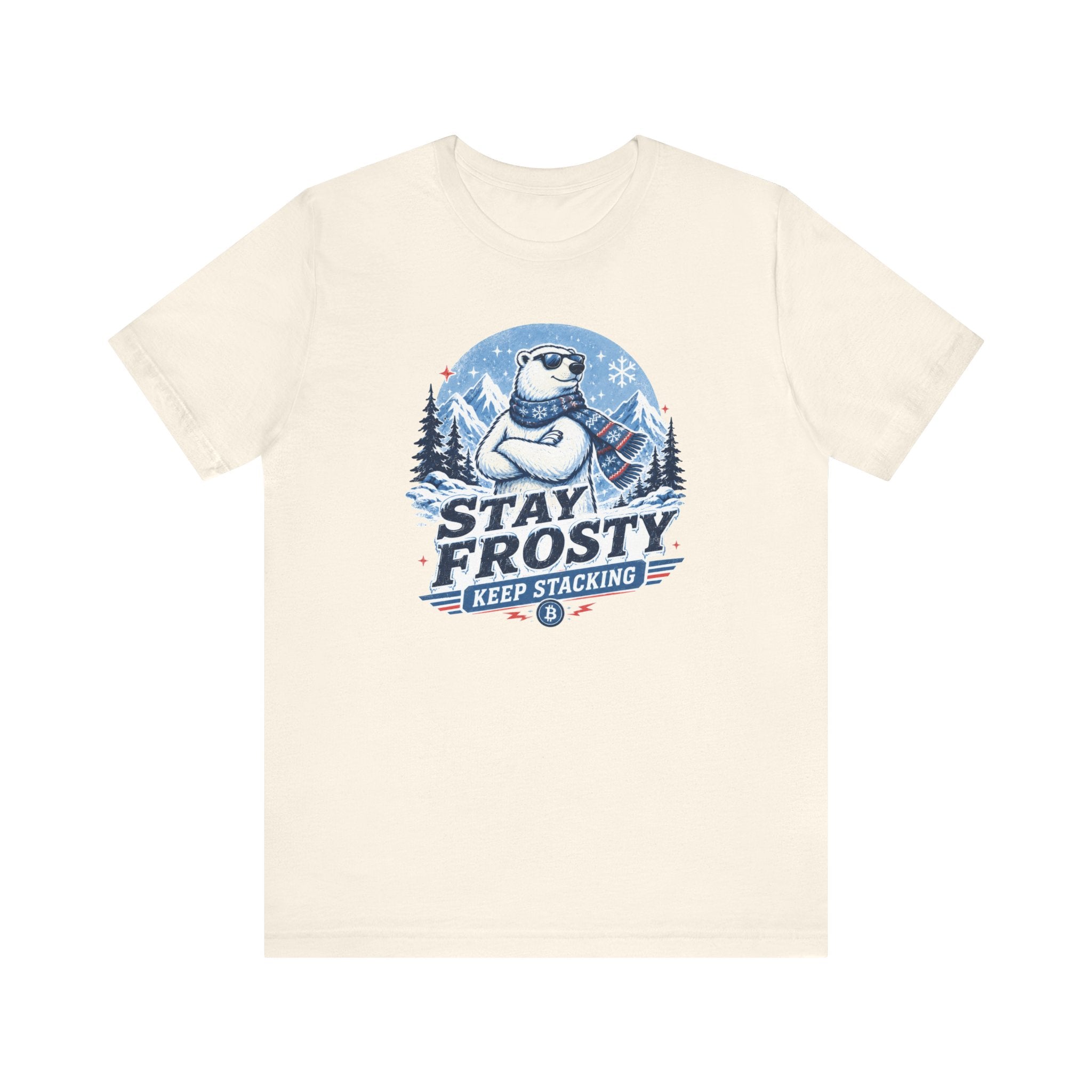 Stay Frosty, Keep Stacking Bitcoin T-Shirt | Bella Canvas 3001