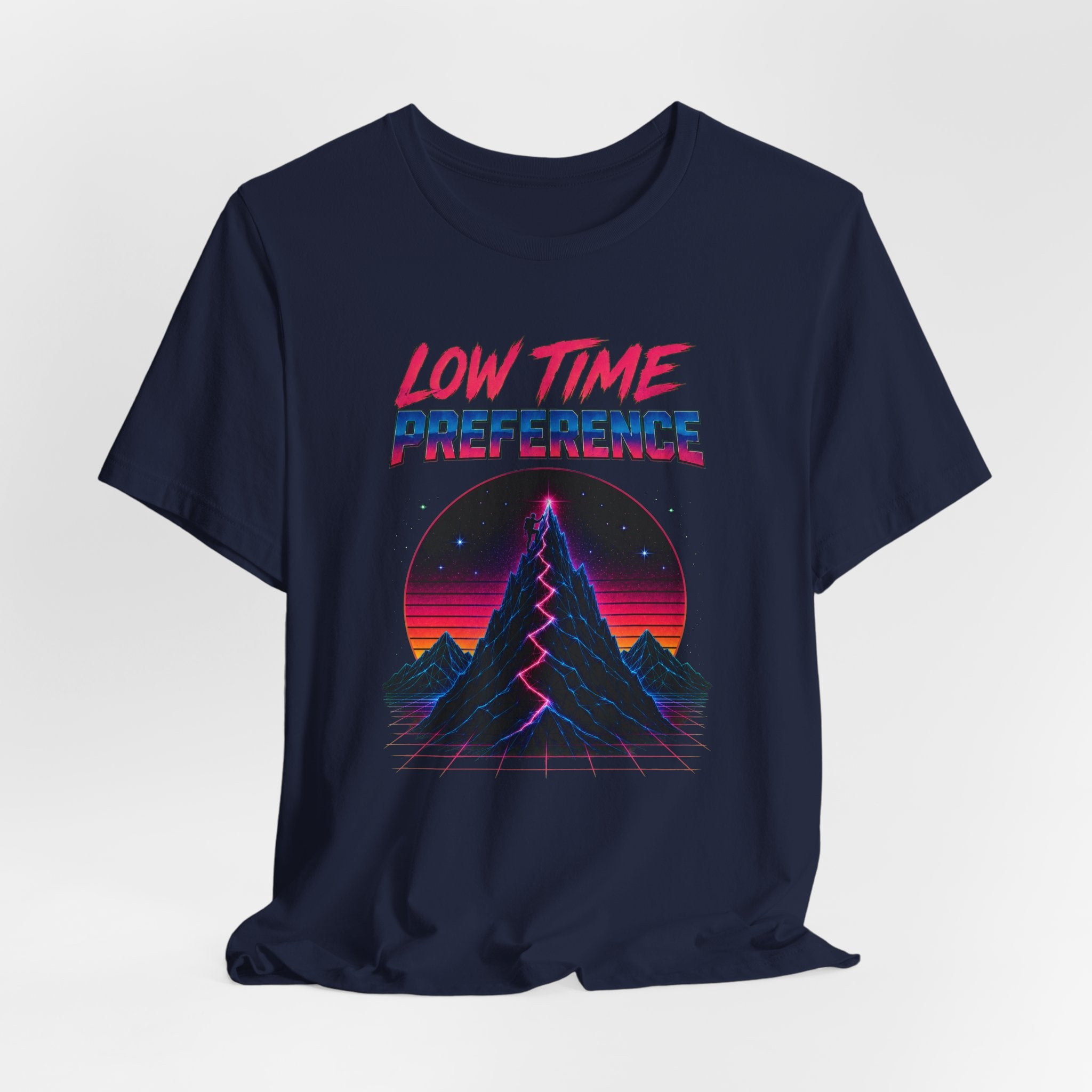 Incognito Low Time Preference Retro Synthwave Mountain T-Shirt | Bella Canvas 3001