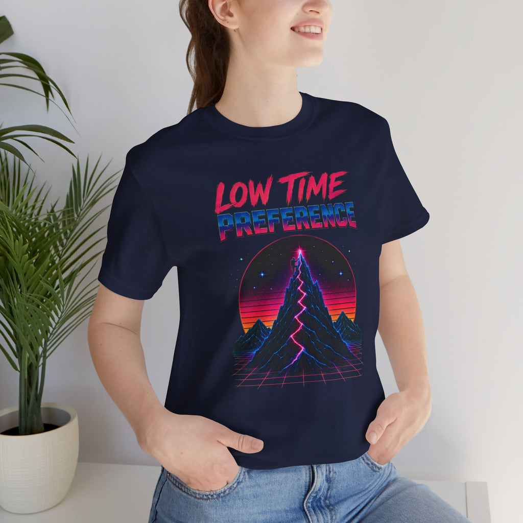 Incognito Low Time Preference Retro Synthwave Mountain T-Shirt | Bella Canvas 3001