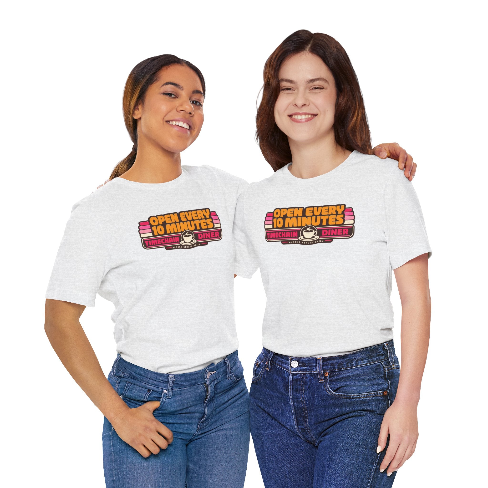Incognito Open Every 10 Minutes Timechain Diner Tee | Retro Coffee T-Shirt | Bella Canvas 3001