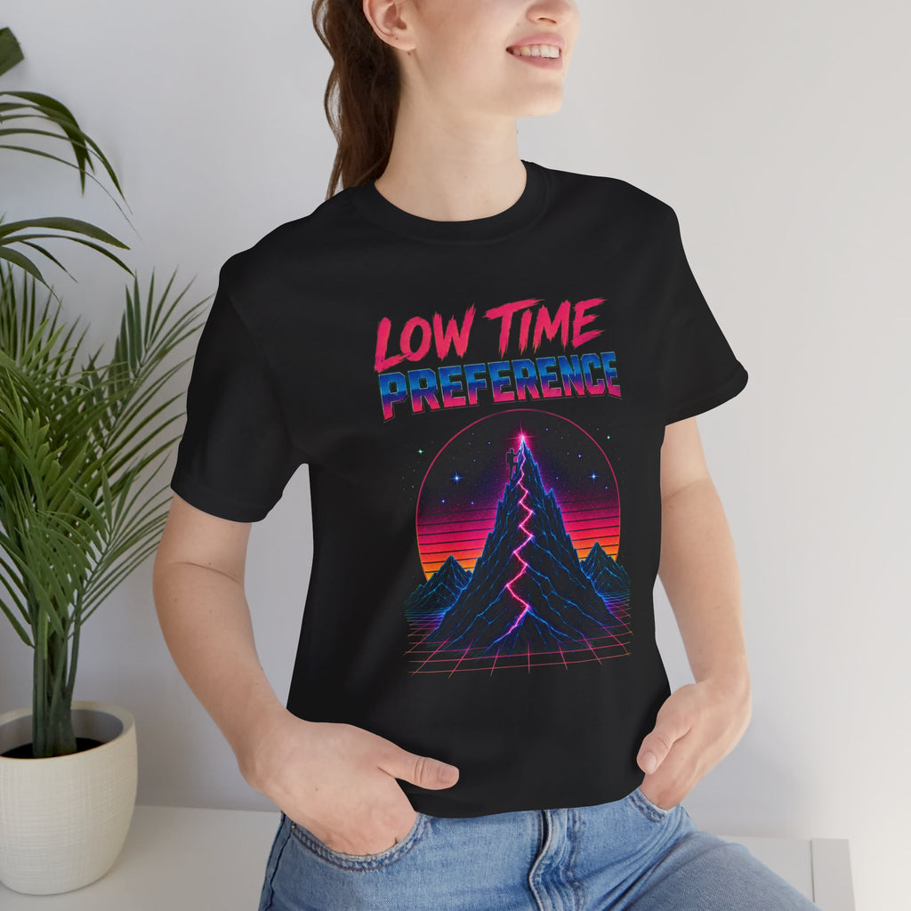 Incognito Low Time Preference Retro Synthwave Mountain T-Shirt | Bella Canvas 3001