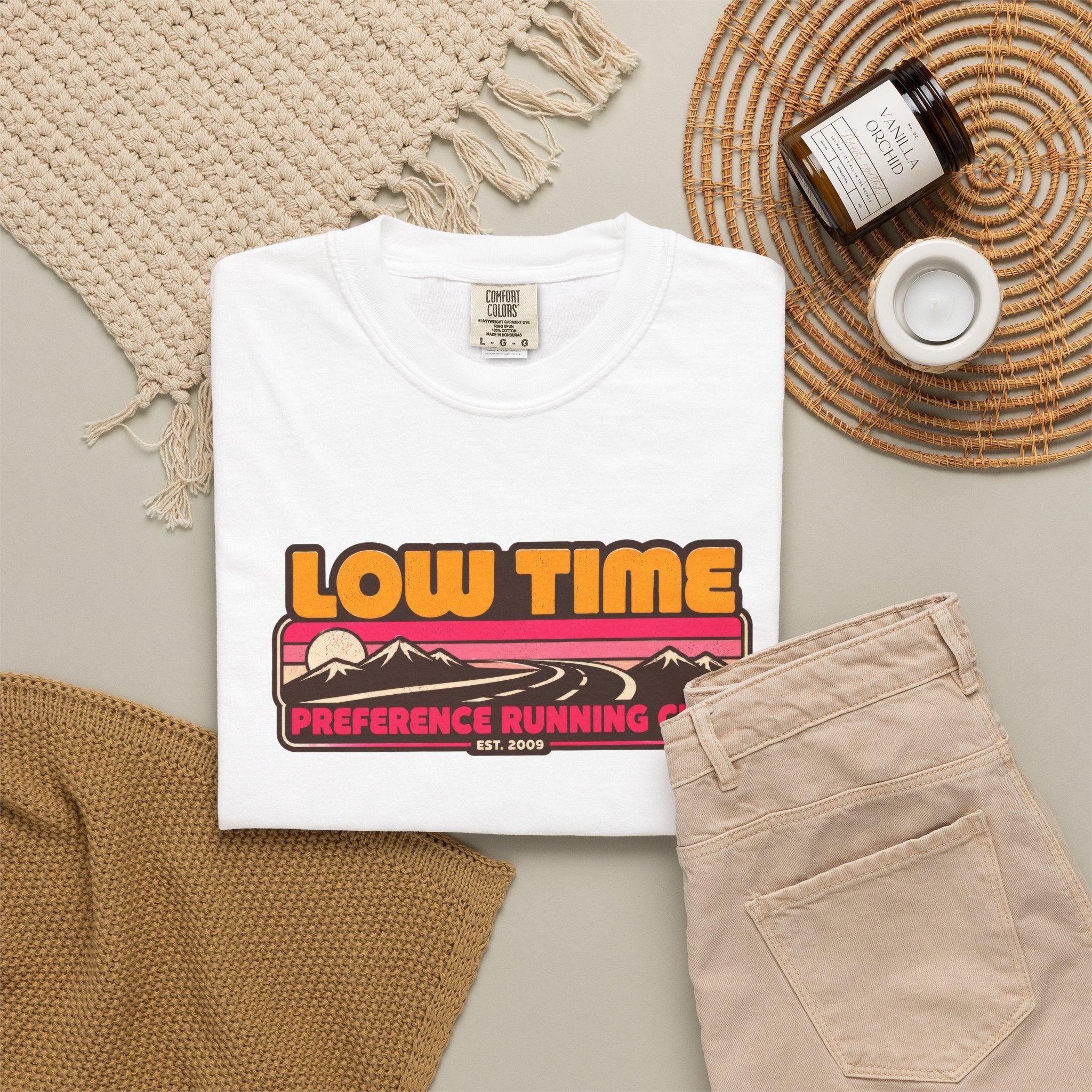 Incognito Heavyweight Low Time Preference Retro Running Club T-Shirt | Comfort Colors 1717